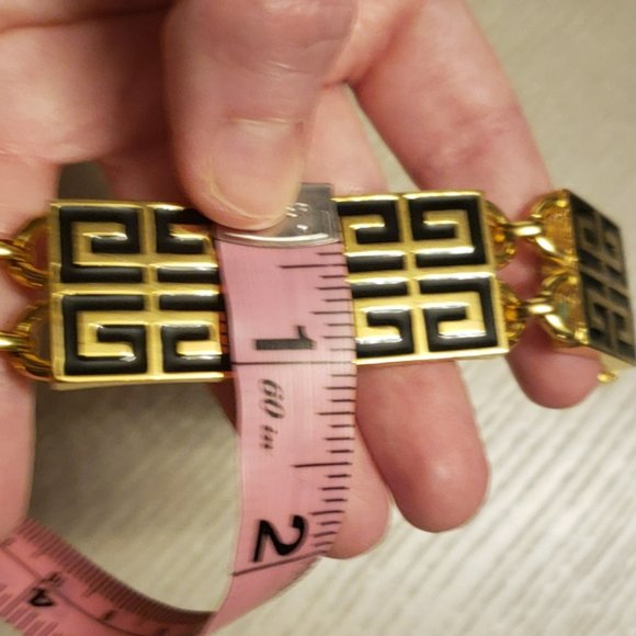 Givenchy Vintage 4G Logo Bracelet 1977 Gold-Plated Collector - Picture 9 of 16